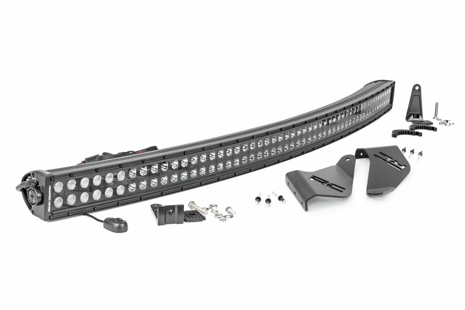 Fits Polaris Ranger 1000 LED Light Rear Mount 50_ Black Pair 93128